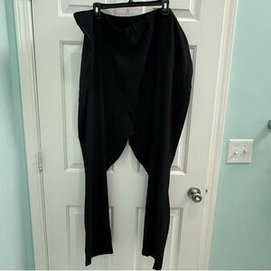 NWT Matrix Impulse by Maven Women's Size 5XL Solid Black Drawstring Scrub Pants